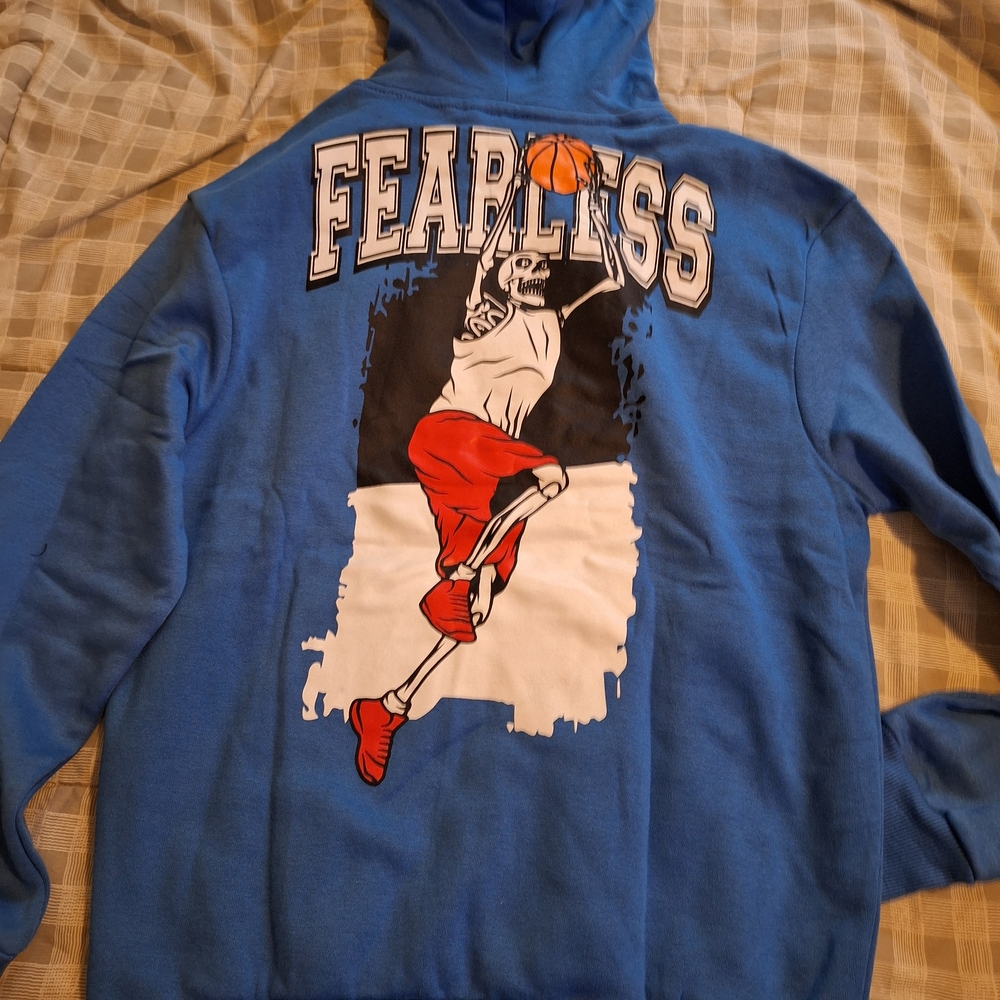 Chemistry Blue Skeleton Basketball Hoodie